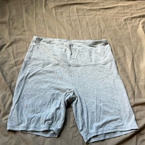 Grey biker shorts for women